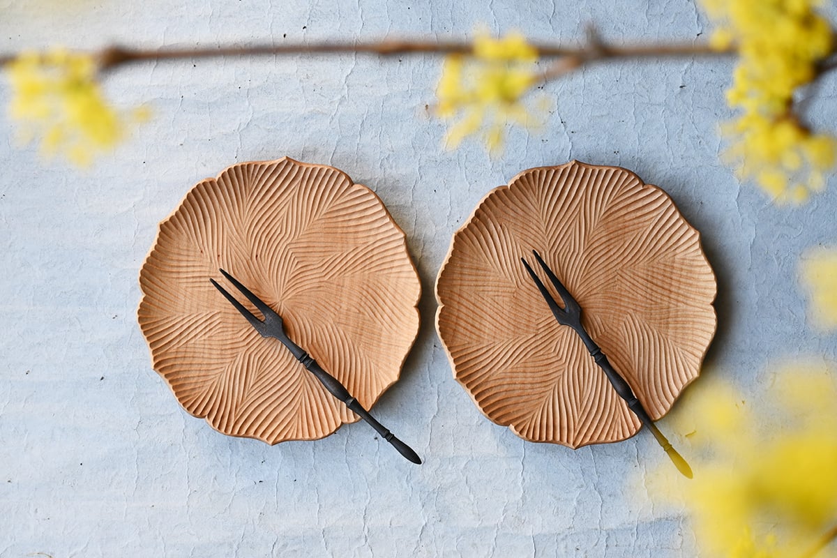 フナハシトモハル 輪花皿Φ153 FUNA-11 | svale furniture