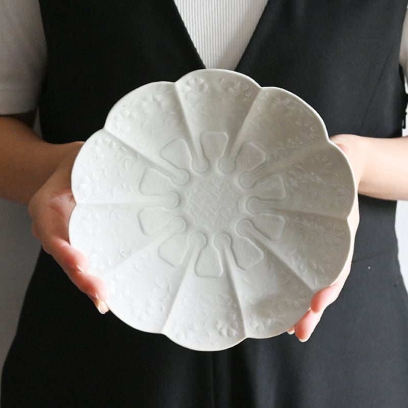 石田 裕哉 陽刻菊鉢/Φ190 ISHI-31 | svale furniture