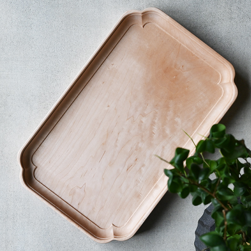 svale furniture/三木達也 飾り縁盆/w300×d190 svf‐100