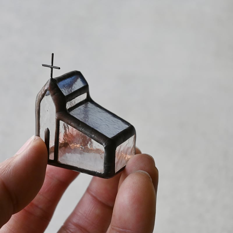 ＊caco＊*ガラスオブジェ*　ステンドグラス　2点セット caco ステンドグラスのオブジェ/ ☆2点 ca-03 | svale furniture