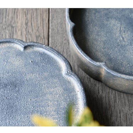 svale furniture /三木達也  輪花菓子鉢Φ180/○白漆　svf‐26２