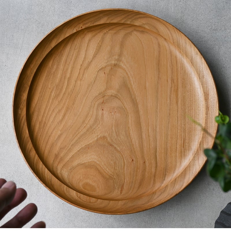 svale furniture 木製皿 svale furniture/三木達也 稜花オーバル皿/Φ270×d195 svf‐17