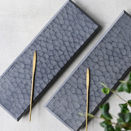 吉田 欣司　板皿/漆  w270×d90 　YO-11