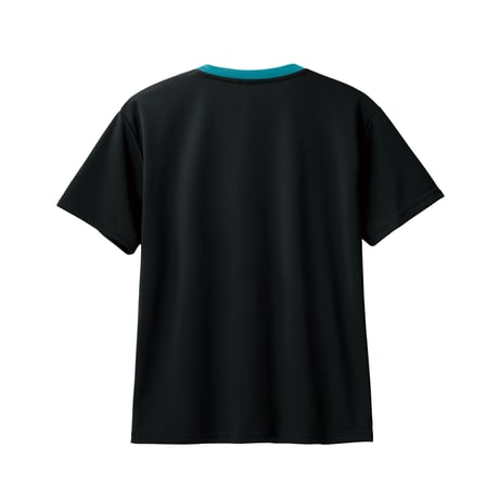 【キッズTシャツ】多摩川キッズTシャツ（ブラック×ターコイズ）