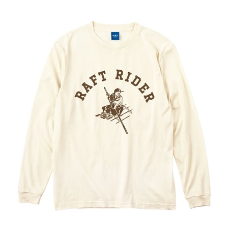イカダくんTシャツ長袖（アイボリー）