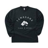 【旧モデル】多摩川Tシャツ 長袖（ブラック）