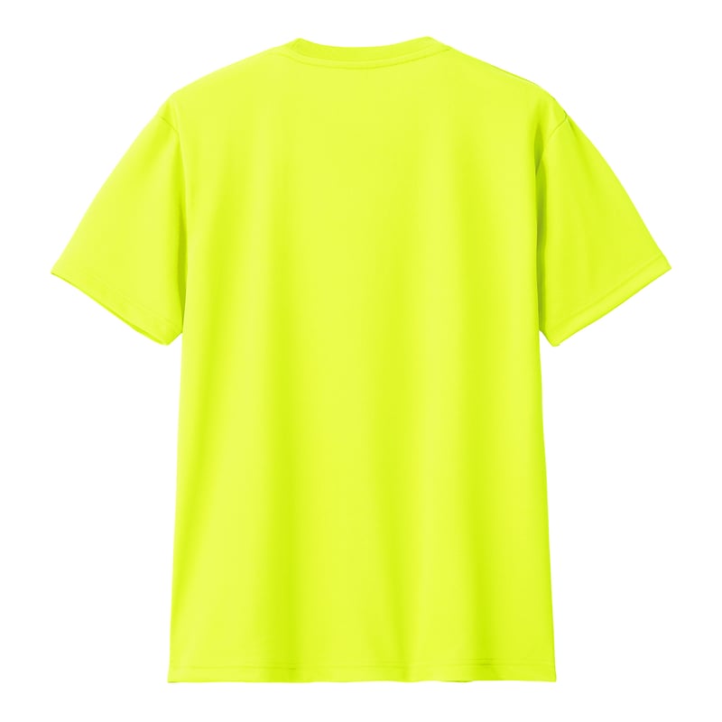 幾何学模様 蛍光イエロー Tシャツ