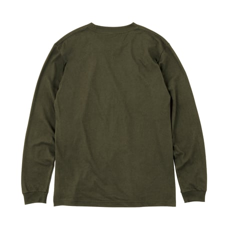 イカダくんTシャツ長袖（アーミーグリーン）