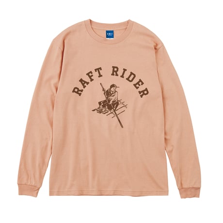 イカダくんTシャツ長袖（ダスティピンク）
