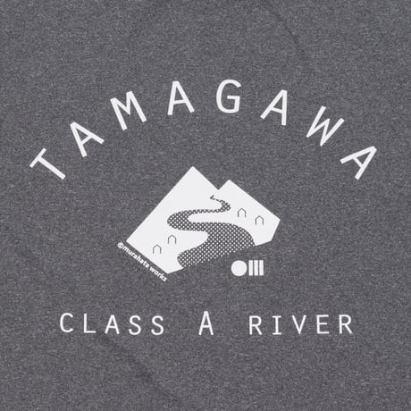 多摩川Tシャツ（グレー）