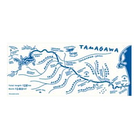 「多摩川」ポストカード