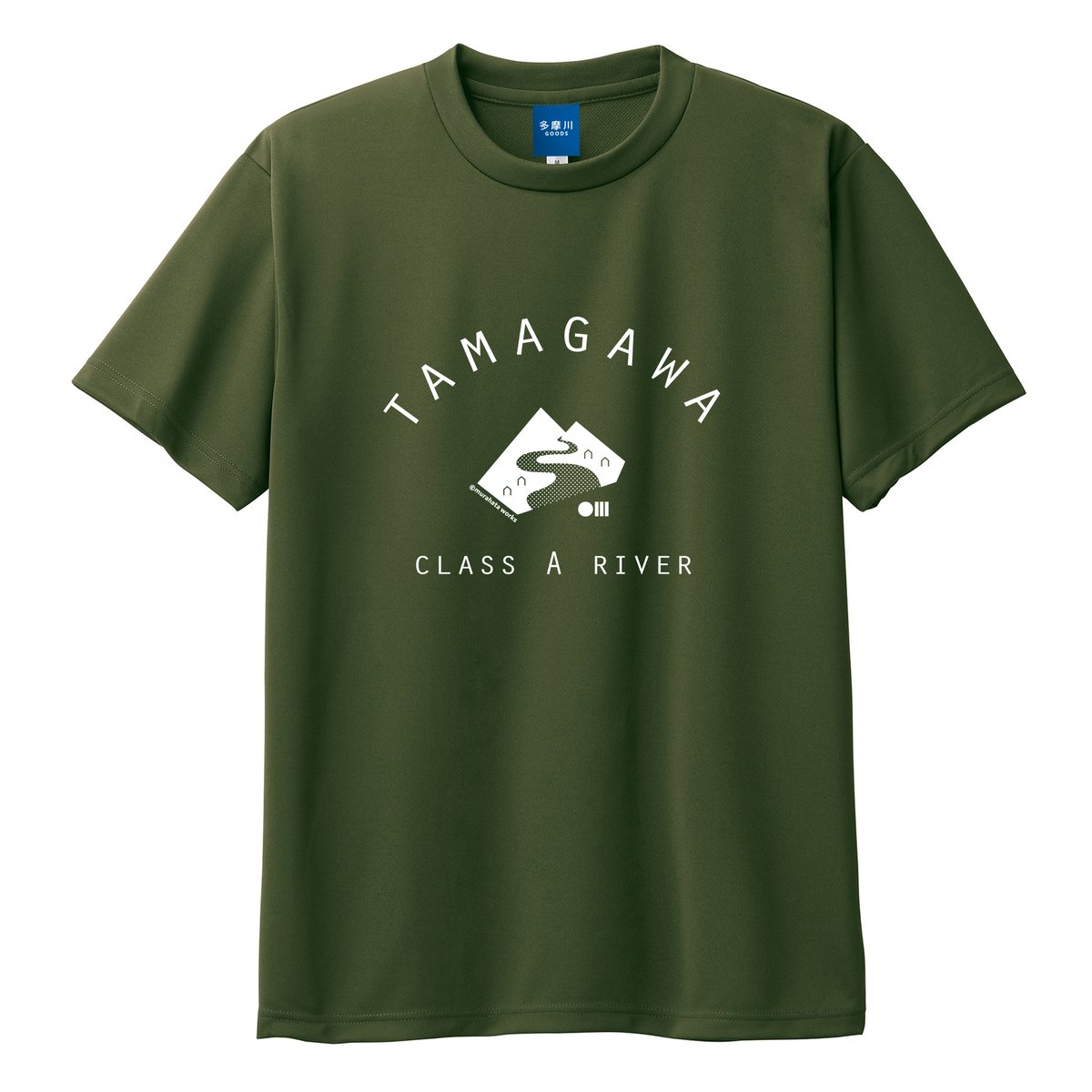 tangram ダークグリーン Tシャツ □ 公式 □ SAYSKY/セイスカイ ランニングTシャツ LMRSS06c305