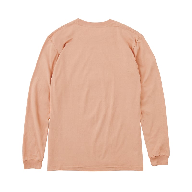 イカダくんTシャツ長袖（ダスティピンク） | 多摩川グッズストア