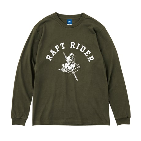 イカダくんTシャツ長袖（アーミーグリーン）