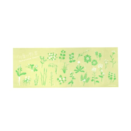 多摩川野草てぬぐい（みどり）