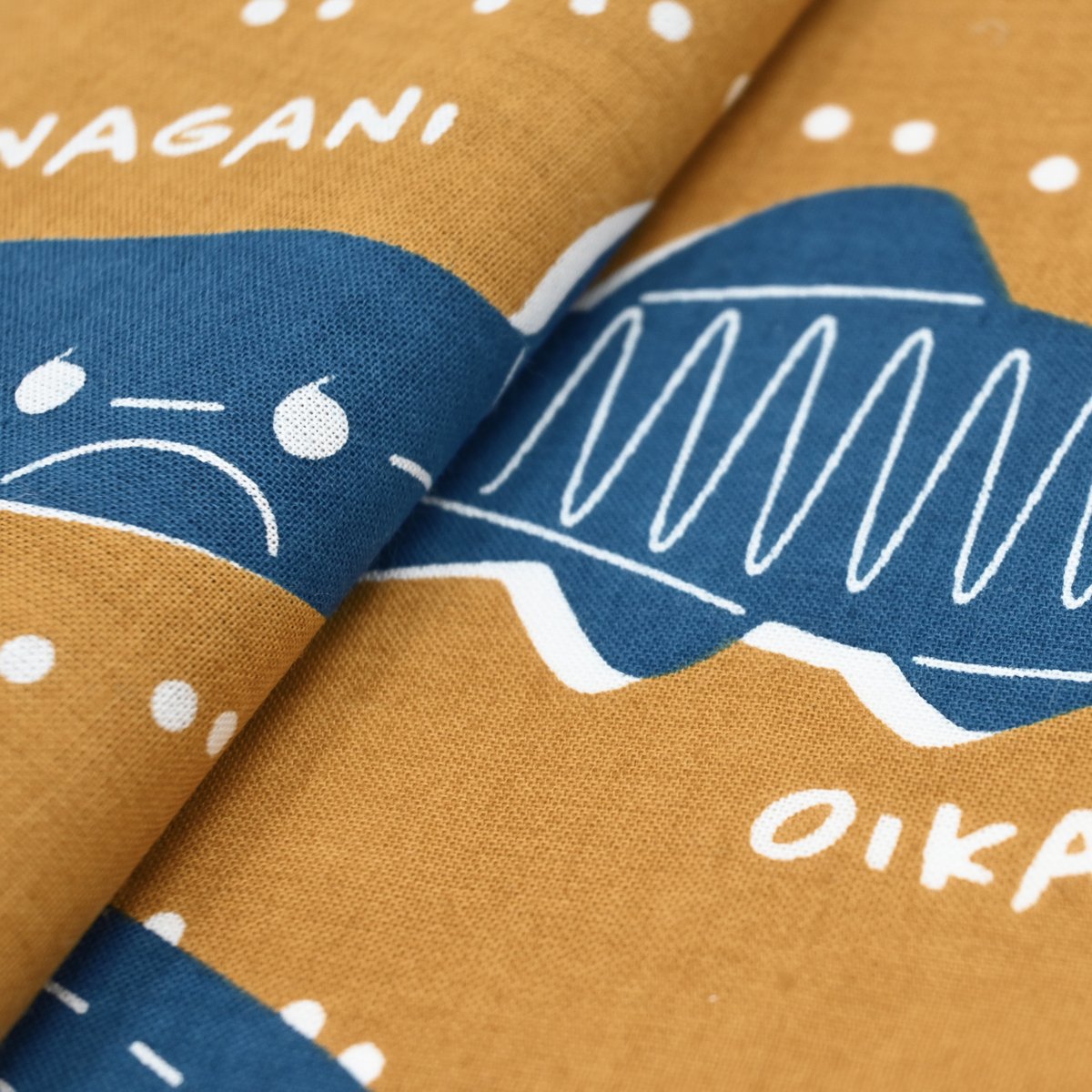 かわのいきものてぬぐい（からし） | 多摩川グッズストア