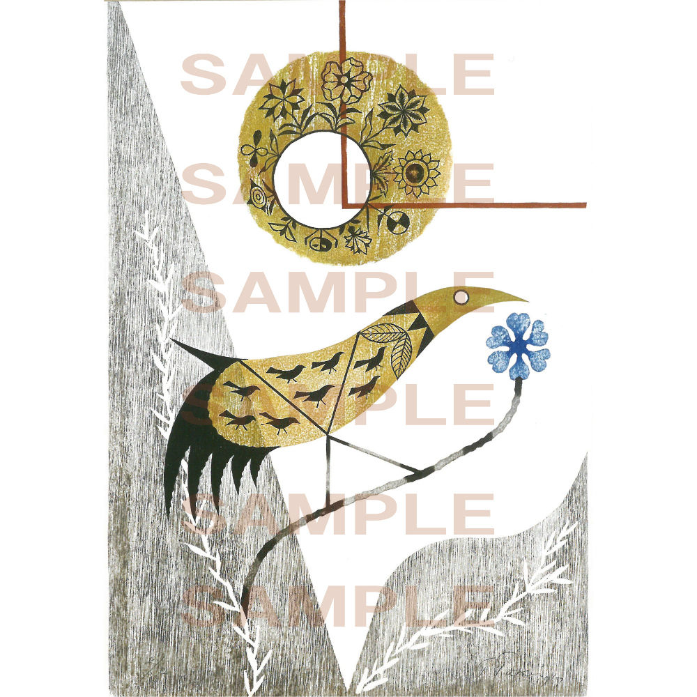 ポストカード 鳥の連作No.4(pl_8078) | イルフ童画館