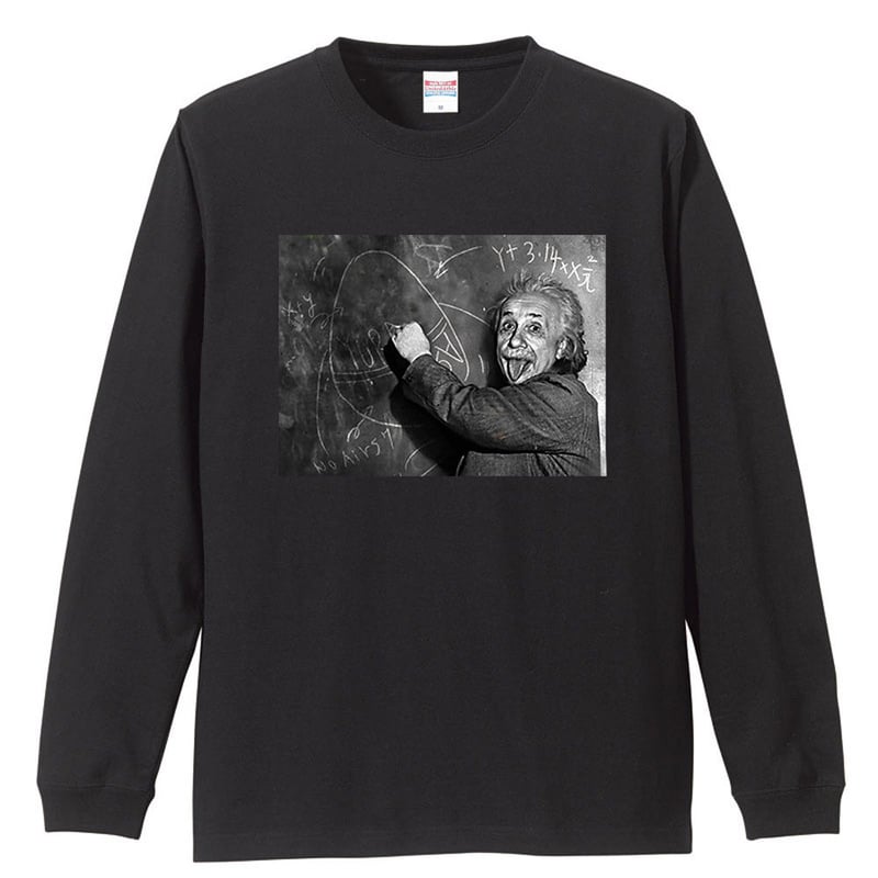 希少  Einstein ロンT アインシュタイン USA製 黒 ロックtシャツ バンドtシャツ パンク 長袖 Tシャツ メンズ