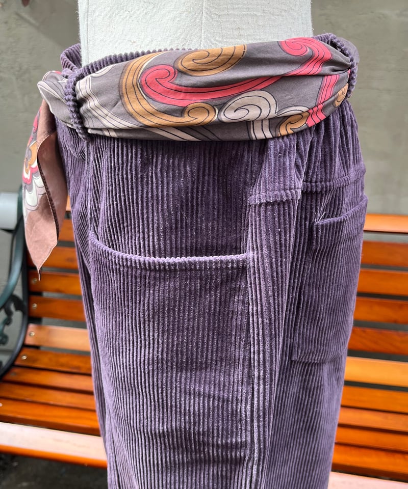 シシクイCORDUROYBAKER L.PURPLE 34 コーデュロイベイカー シシクイCORDUROYBAKER L.PURPLE 34 コーデュロイベイカー シシクイ