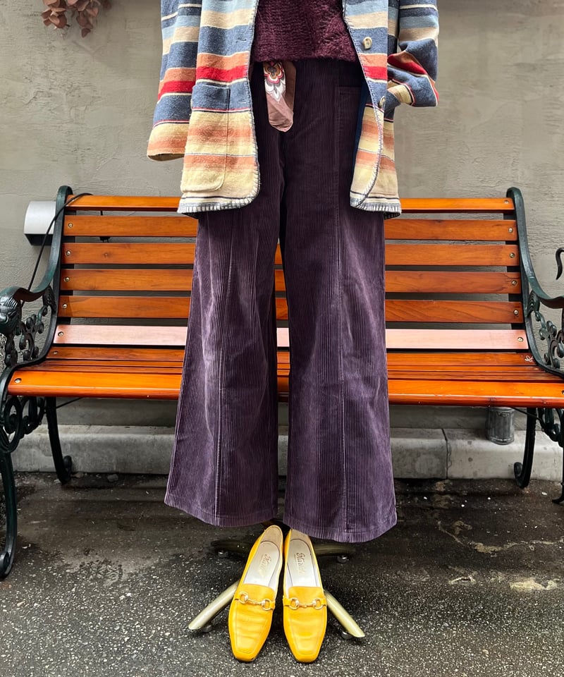 シシクイCORDUROYBAKER L.PURPLE 34 コーデュロイベイカー シシクイ