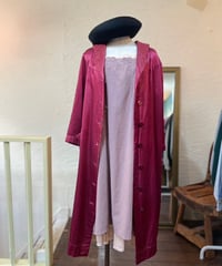 50's silk satin house gown