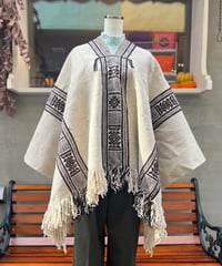 old native rag poncho