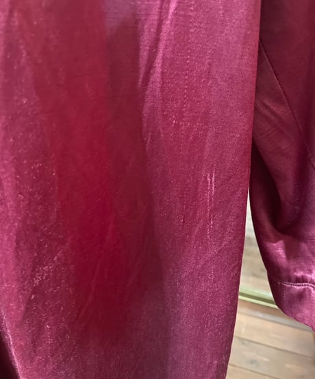 50's silk satin house gown