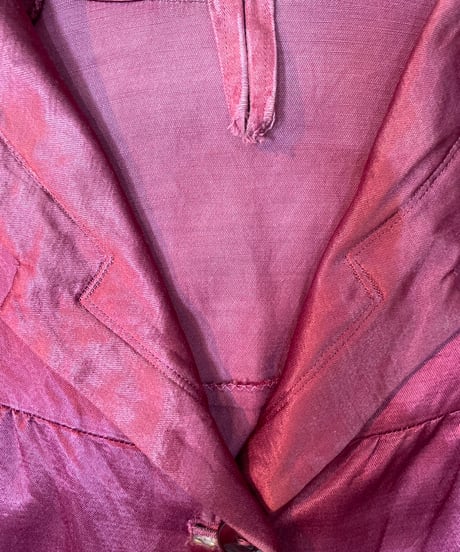 50's silk satin house gown
