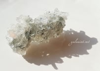Apophyllite cluster＆Stillbite