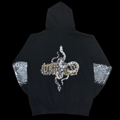 LOUDNESS × BUILD CLOTHING W-Name Python Zip Hoodie
