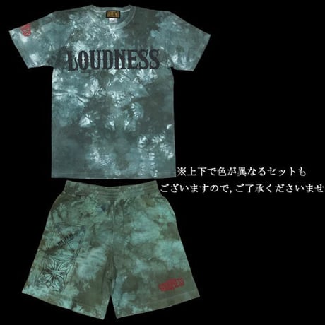 LOUDNESS x BUILD CLOTHING W-Name Tie Dye SS-Set-Up
