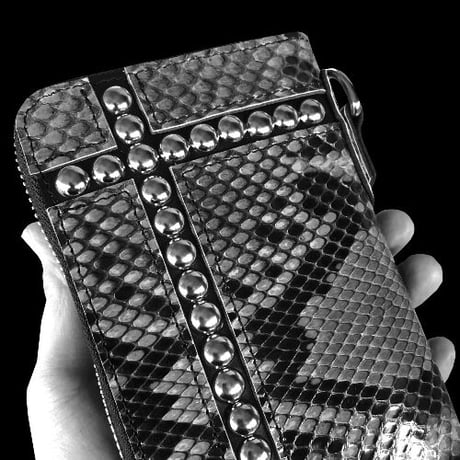 Build Snake Skin Long Wallet（GRY Ver.）