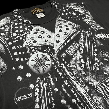 LOUDNESS × BUILD CLOTHING Leather Jacket Print W-Name SS-T