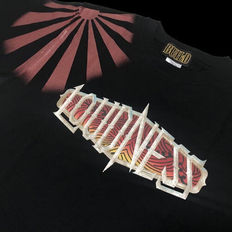 LOUDNESS x BUILD CLOTHING W-Name Rising Sun SS-T（BLK）