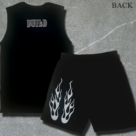 BUILD FLARE PATTERN SET UP  / BLK-RED