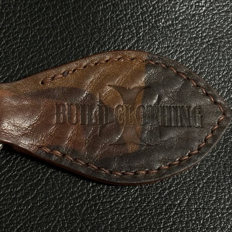 Build Camo Leather Key Ring