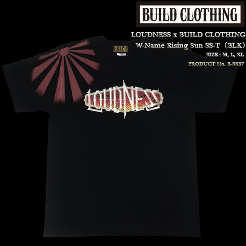 LOUDNESS x BUILD CLOTHING W-Name Rising Sun SS-