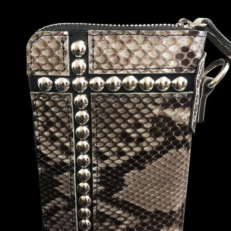 Build Snake Skin Long Wallet（GRY Ver.）
