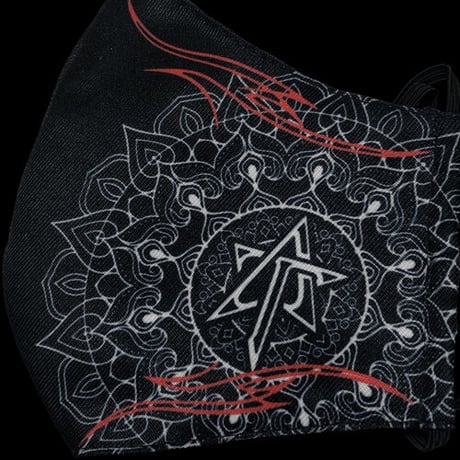 AKIRA TAKASAKI (LOUDNESS) x BUILD CLOTHING W-Name Face Mask