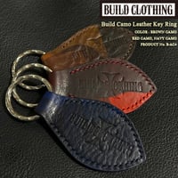Build Camo Leather Key Ring