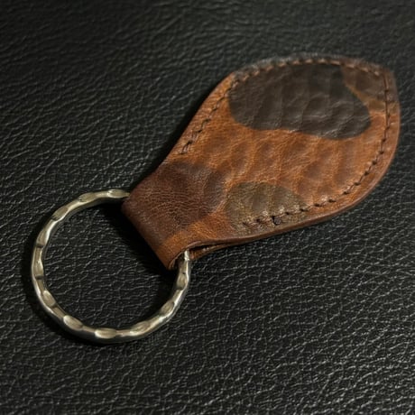 Build Camo Leather Key Ring