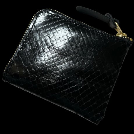 Build Snake Skin Mini Wallet BLK/GOLD