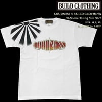 LOUDNESS x BUILD CLOTHING W-Name Rising Sun SS-T（WHT）