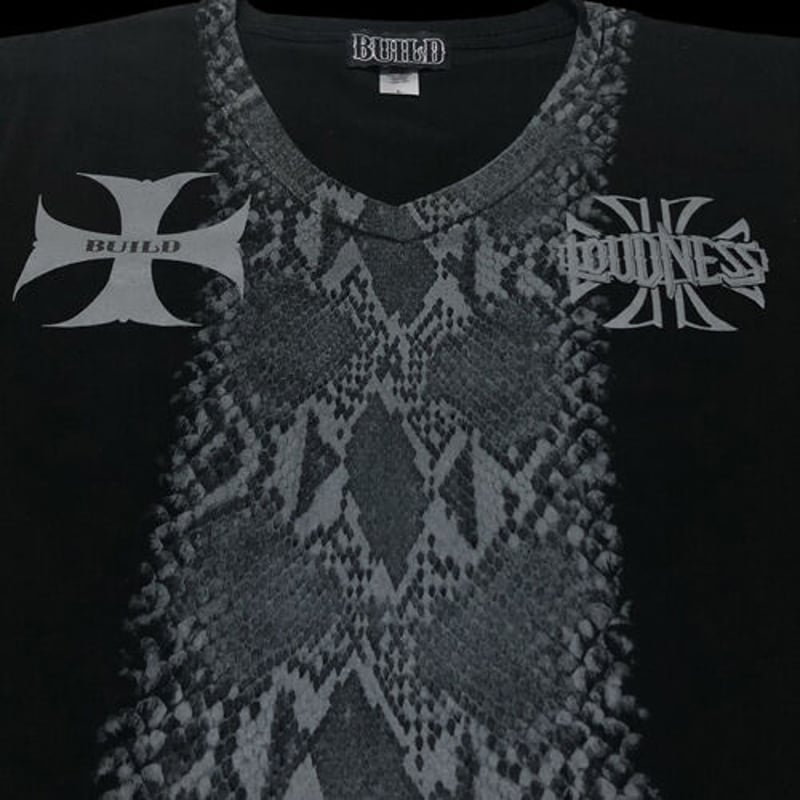 LOUDNESS x BUILD CLOTHING W-Name Phython V-Neck