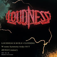 LOUDNESS X BUILD  CLOTHING W-name Symmetry tie dye SS-T (BUILD通販限定カラー)