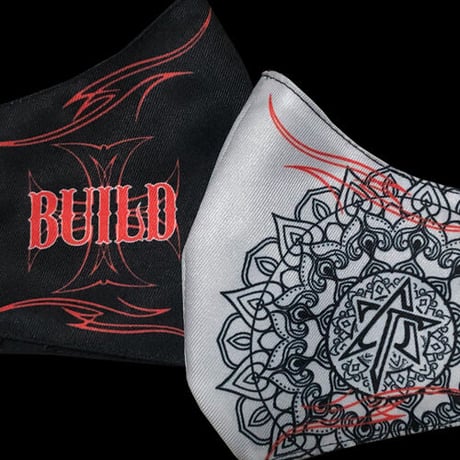 AKIRA TAKASAKI (LOUDNESS) x BUILD CLOTHING W-Name Face Mask