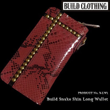 Build Snake Skin Long Wallet