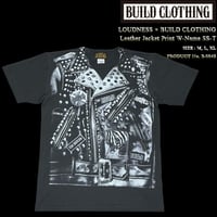 LOUDNESS × BUILD CLOTHING Leather Jacket Print W-Name SS-T