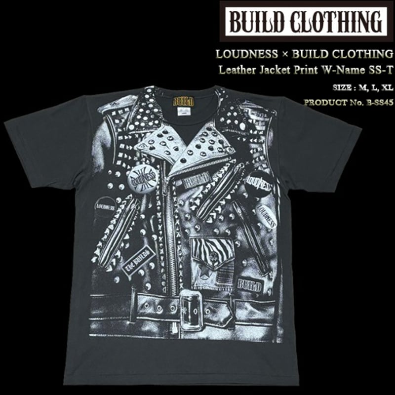 LOUDNESS × BUILD CLOTHING Leather Jacket Print