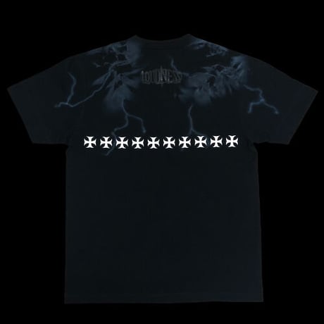 Build Clothing x Loudness W-Name HN SS-T (Tie Dye) (BLK/BLK 刺繍)